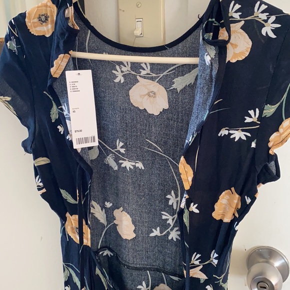 UO new rayon midi floral dress - Picture 2 of 4